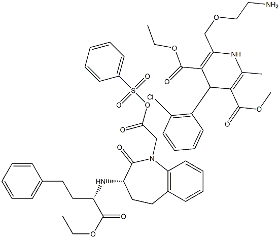 aMlodipine+benazepril 구조식 이미지