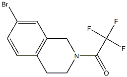 1-(7-broMo-3,4-dihydroisoquinolin-2(1H)-yl)-2,2,2-trifluoroethanone 구조식 이미지