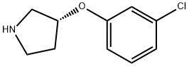 (R)-3-(3-chlorophenoxy)pyrrolidine Structure