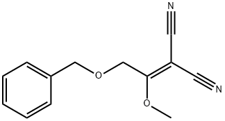 2-(2-(BENZYLOXY)-1-METHOXYETHYLIDENE)MALONONITRILE Structure