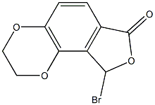 9-broMo-2,3-dihydro-[1,4]dioxino[2,3-e]isobenzofuran-7(9H)-one Structure