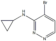 4-broMo-N-cyclopropylpyridazin-3-aMine Structure