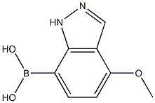 4-Methoxy-1H-indazol-7-yl-7-boronic acid 구조식 이미지