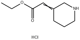 Ethyl 2-(3-piperidinylidene)acetate hydrochloride Structure