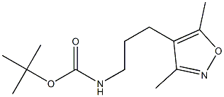 [3-(3,5-DiMethyl-isoxazol-4-yl)-propyl]-carbaMic acid tert-butyl ester Structure