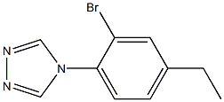 4-(2-broMo-4-ethylphenyl)-4H-1,2,4-triazole 구조식 이미지