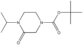 4-Isopropyl-3-oxo-piperazine-1-carboxylicacidtert-butylester 구조식 이미지