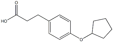 3-(4-(cyclopentyloxy)phenyl)propanoic acid 구조식 이미지