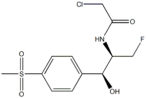 2-Chloro-N-[(1R,2S)-1-(fluoroMethyl)-2-hydroxy-2-[4-(Methylsulfonyl)phenyl]ethyl]acetaMide Structure