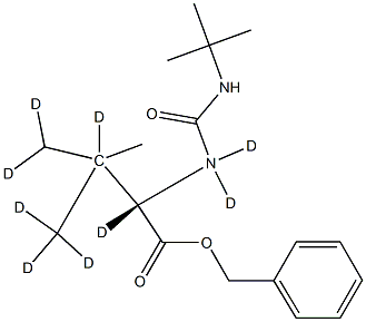N-[[(1,1-DiMethylethyl)aMino]carbonyl]-3-Methyl-L-valine-d9 Benzyl Ester Structure