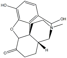 4,5-Epoxy-3,10-dihydroxy-17-MethylMorphinan-6-one Structure