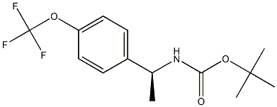 (S)-tert-butyl 1-(4-(trifluoroMethoxy)phenyl)ethylcarbaMate 구조식 이미지