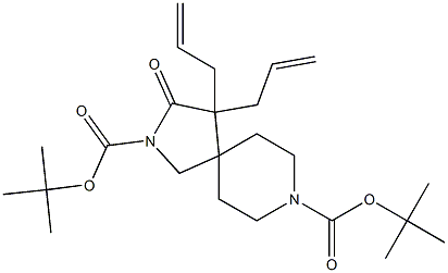 di-tert-butyl 4,4-diallyl-3-oxo-2,8-diazaspiro[4.5]decane-2,8-dicarboxylate 구조식 이미지