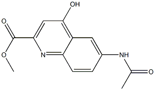 6-AcetylaMino-4-hydroxy-quinoline-2-carboxylic acid Methyl ester 구조식 이미지