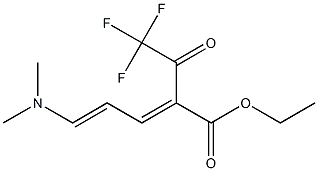 5-DiMethylaMino-2-(2,2,2-trifluoro-acetyl)-penta-2,4-dienoic acid ethyl ester 구조식 이미지
