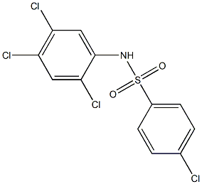 4-Chloro-N-(2,4,5-trichlorophenyl)benzenesulfonaMide, 97% 구조식 이미지