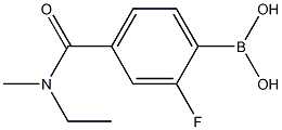 4-[Ethyl(Methyl)carbaMoyl]-2-fluorobenzeneboronic acid, 97% Structure