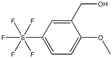 2-Methoxy-5-(pentafluorothio)benzyl alcohol, 97% 구조식 이미지