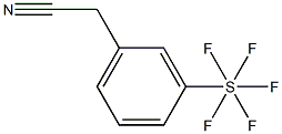 3-(Pentafluorothio)phenylacetonitrile, 97% 구조식 이미지