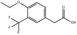 4-Ethoxy-3-(trifluoroMethyl)phenylacetic acid, 97% 구조식 이미지