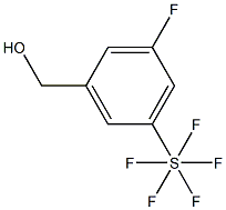 3-Fluoro-5-(pentafluorothio)benzyl alcohol, 97% 구조식 이미지