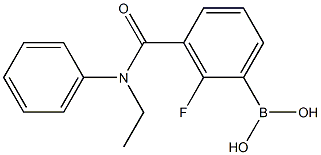 3-[Ethyl(phenyl)carbaMoyl]-2-fluorobenzeneboronic acid, 97% Structure