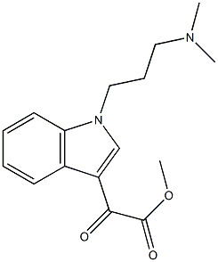 Methyl 2-(1-(3-(diMethylaMino)propyl)-1H-indol-3-yl)-2-oxoacetate 구조식 이미지