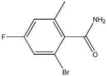 2-BroMo-4-fluoro-6-Methyl-benzaMide 구조식 이미지