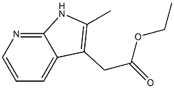 (2-Methyl-1H-pyrrolo[2,3-b]pyridin-3-yl)-acetic acid ethyl ester Structure