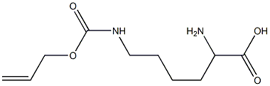 2-aMino-6-(prop-2-enoxycarbonylaMino)hexanoic acid Structure