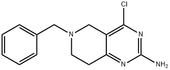 6-Benzyl-4-chloro-5,6,7,8-tetrahydropyrido[4,3-d]pyriMidin-2-aMine 구조식 이미지