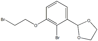 2-(2-broMo-3-(2-broMoethoxy)phenyl)-1,3-dioxolane 구조식 이미지