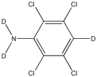 2,3,5,6-Tetrachloroaniline-d3 Structure