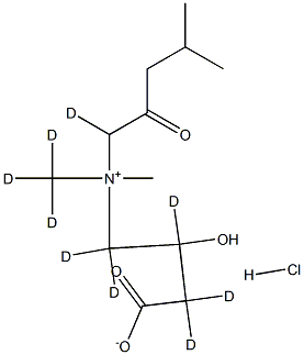 Isovaleryl-DL-carnitine-d9 HCl Structure