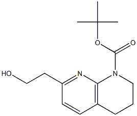 1-BOC-7-(2-HYDROXYETHYL)-3,4-DIHYDRO-1,8-NAPHTHYRIDINE Structure