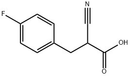 2-CYANO-3-(4-FLUOROPHENYL)PROPIONIC ACID Structure