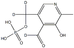 Pyridoxal-d3 5-Phosphate Structure