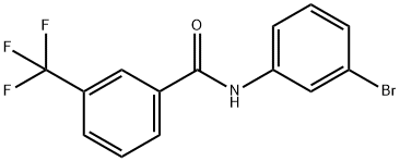 N-(3-bromophenyl)-3-(trifluoromethyl)benzamide 구조식 이미지