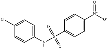 N-(4-chlorophenyl)-4-nitrobenzenesulfonamide Structure