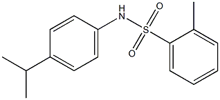 N-(4-isopropylphenyl)-2-methylbenzenesulfonamide Structure