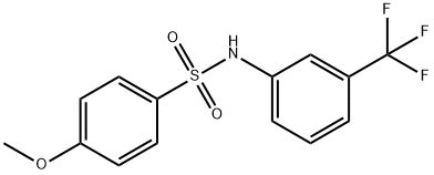 4-methoxy-N-[3-(trifluoromethyl)phenyl]benzenesulfonamide Structure