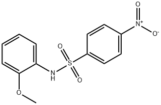 N-(2-methoxyphenyl)-4-nitrobenzenesulfonamide 구조식 이미지