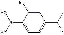 2-Bromo-4-isopropylphenylboronic acid 구조식 이미지