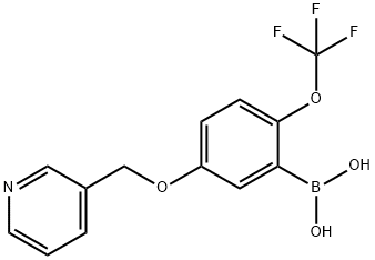 [5-(Pyridin-3-ylmethoxy)-2-(trifluoromethoxy)phenyl]boronic acid 구조식 이미지