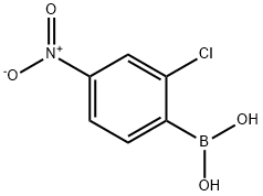 2-chloro-4-nitrophenylboronic acid 구조식 이미지