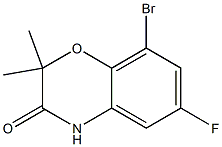 8-Bromo-6-fluoro-2,2-dimethyl-4H-1,4-benzoxazin-3-one Structure