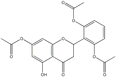 2',6',7-Triacetoxy-5-hydroxyflavanone Structure