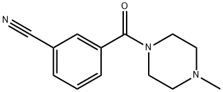 3-(4-Methylpiperazine-1-carbonyl)benzonitrile 구조식 이미지