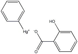 Phenylmercury salicylate Solution Structure