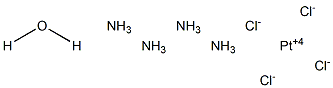 Tetraamineplatinum chloride hydrate, 99.999% 구조식 이미지